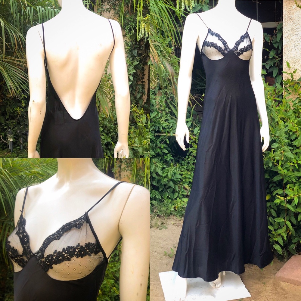 Vintage 1970’s Black Nightgown